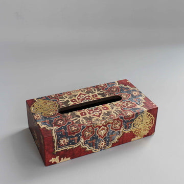 Abeer Tissue Box Maroon
