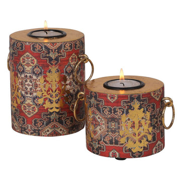 Kama Pillar Candle Holders (Set of 2)