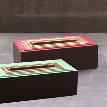 KARA TISSUE BOX  - EMERALD