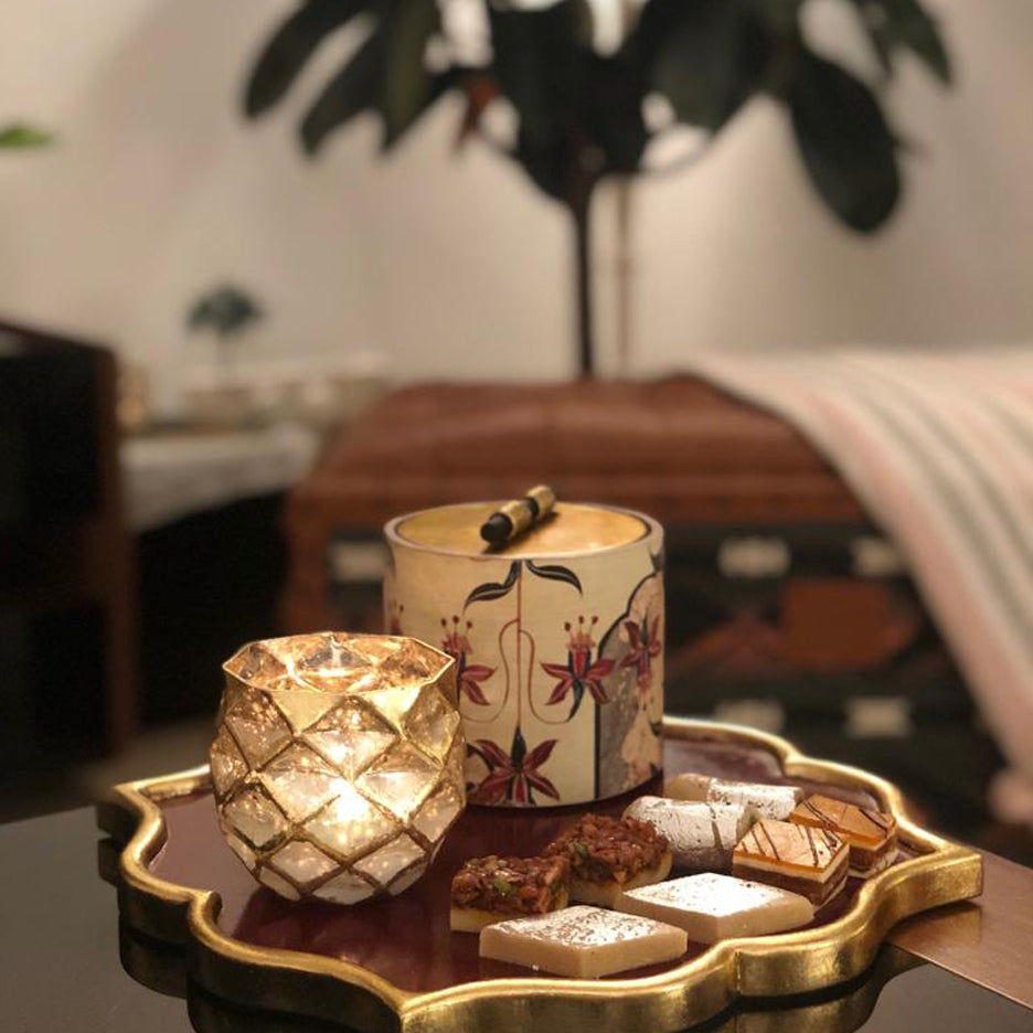 JAHANARA PLATTER -MAROON