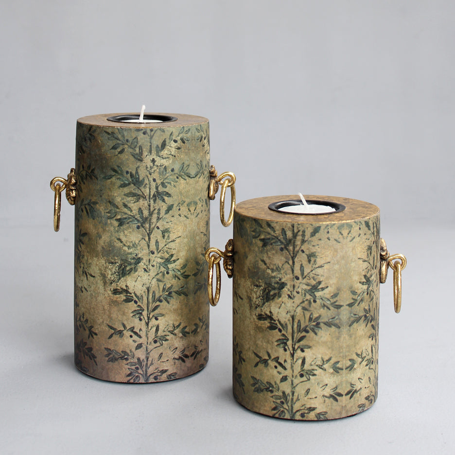 Bee Pillar Candle Holders (Set of 2)