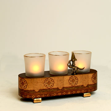 MAYUR VOTIVE (SET OF 3)