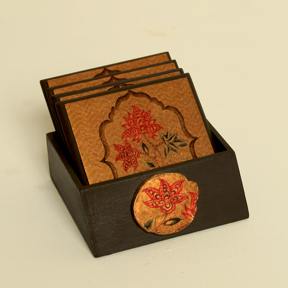 GULMOHAR COASTERS (SET OF 6)