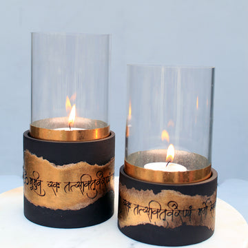MANTRA GLASS VOTIVE (SET OF 2)