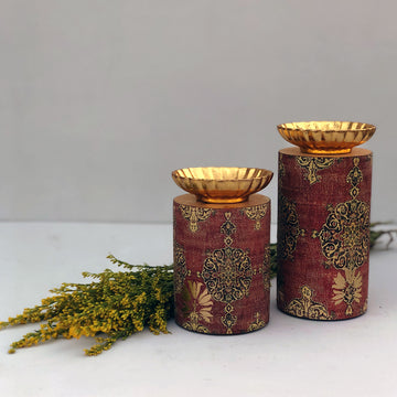 SAMARA PILLAR CANDLE HOLDERS S02